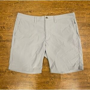 UNTUCKit Gray Chancellor Performance Casual Golf Chino Shorts Bermudas Men‎ 38x9